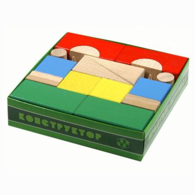 Набор «Конструктор» цветной в картонной коробке, 30 дет.