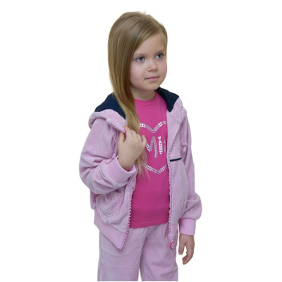 Спортивная куртка Mia, розовый велюр