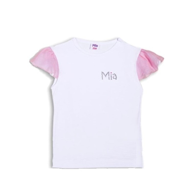 Комплект одежды Mia: топ с крылышками и шорты с отворотами