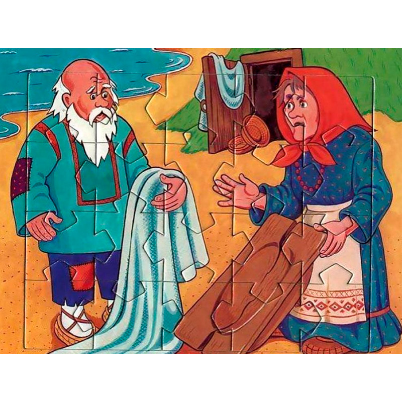 Мини-пазл «Сказка о рыбаке и рыбке», Московский комбинат игрушек