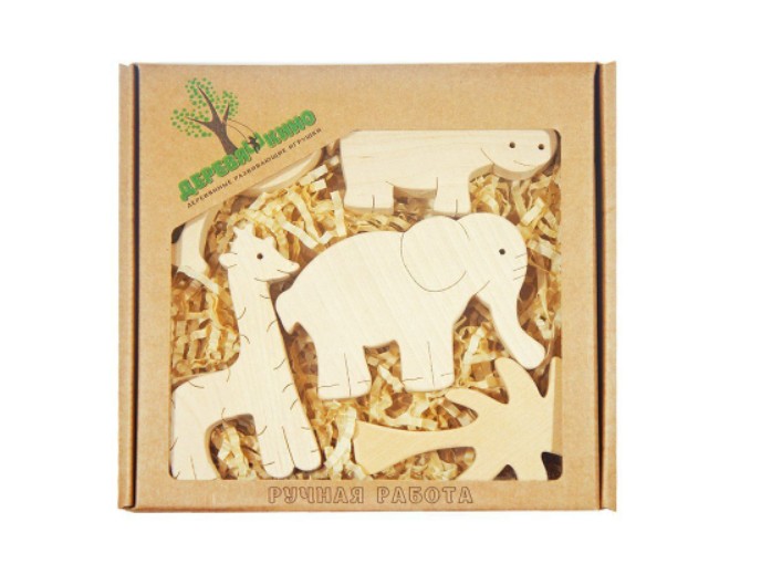 Набор деревянных фигурок «Африка», бренд Tree Tone