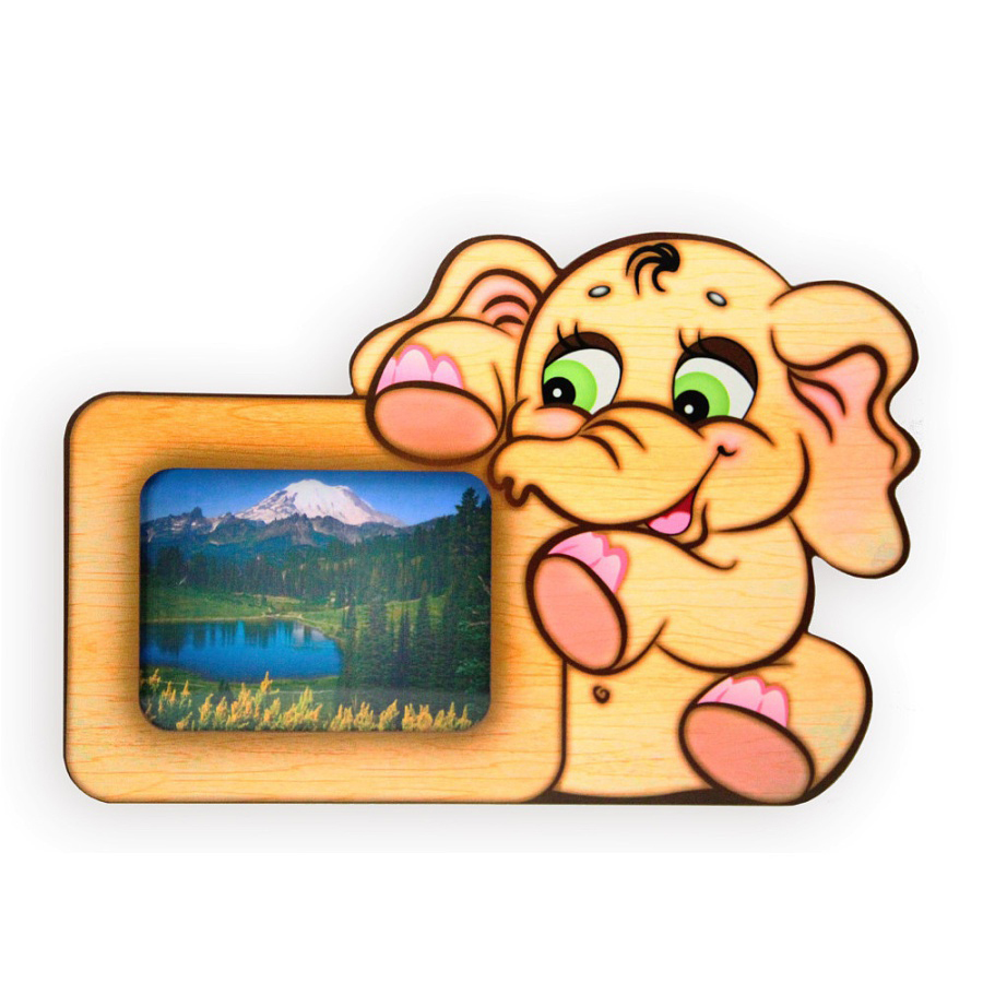 Деревянная фоторамка «Слонёнок Семён»