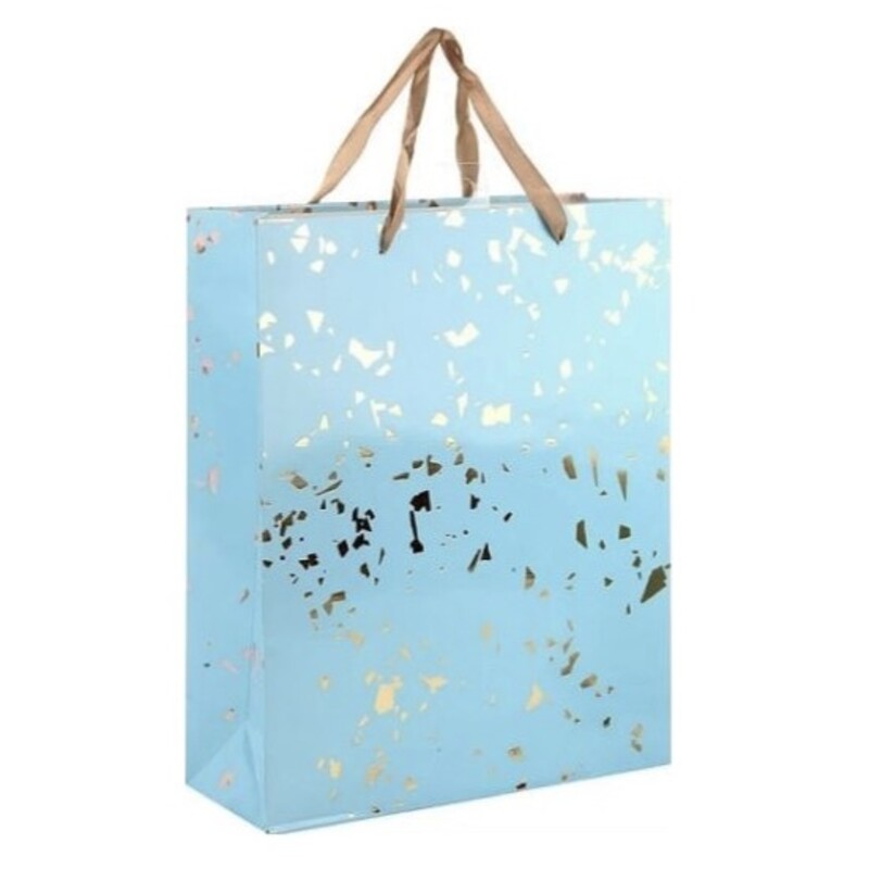 Пакет подарочный ламинированный Veld Co голубой