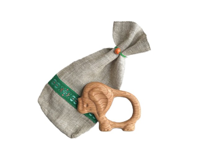 Деревянные погремушки-грызунки в мешочке, ТМ «Царицынская игрушка» 