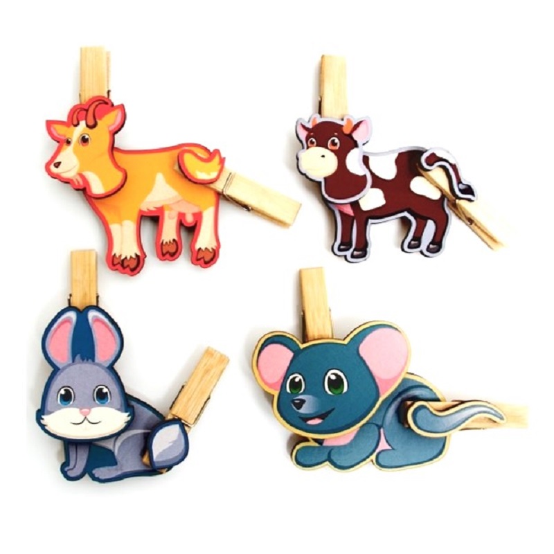 Игра с прищепками «Собери домашнее животное №1», Сибирские игрушки