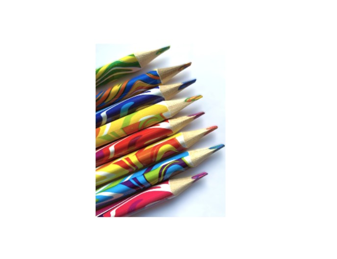 Карандаши цветные многоцветные с мраморным эффектом, бренд Kids fantasy