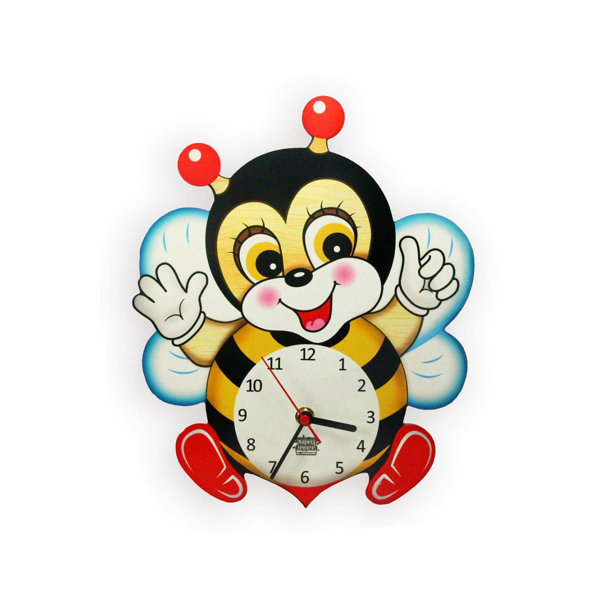 Деревянные часы «Пчёлка Лёлька»
