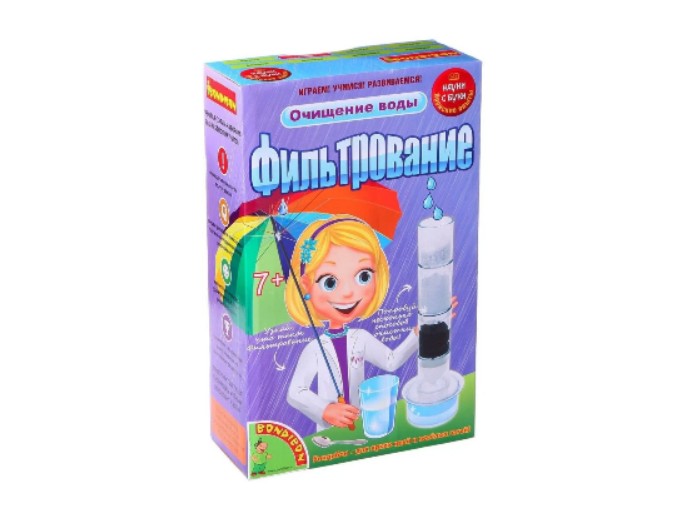 Набор для опытов "Очищение воды. Фильтрование" серия Японские опыты, бренд Bondibon