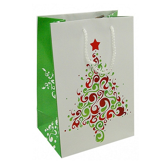 Пакет ламинированный Кубаньпечать «Елка на белом» А4