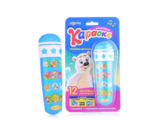 Детский микрофон-караоке «Песенки друзей», ТМ «Азбукварик»