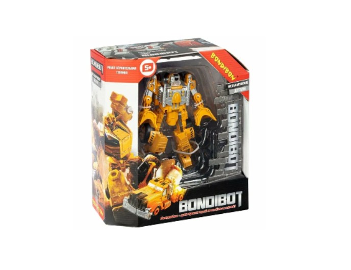 Трансформер с металлическими деталями "Bondibot 2в1. Робот - трактор", бренд Bondibon