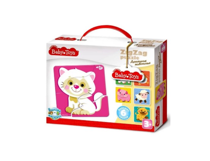 Игра-головоломка "Домашние животные" тройные пазлы, компания "Десятое королевство" 