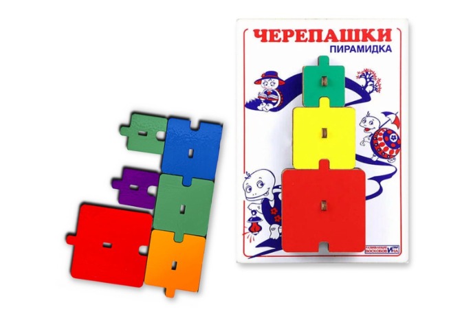 Развивающее пособие-игра "Черепашки Пирамидка", Методики В. Воскобовича