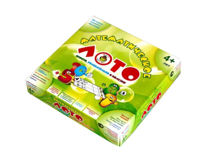 Настольная игра «Математическое лото», ТМ «Мудрая сова»
