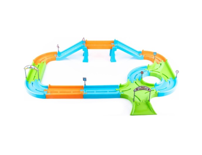 Игровой набор «Автодорога с машинками и дорожными знаками», бренд Knopa