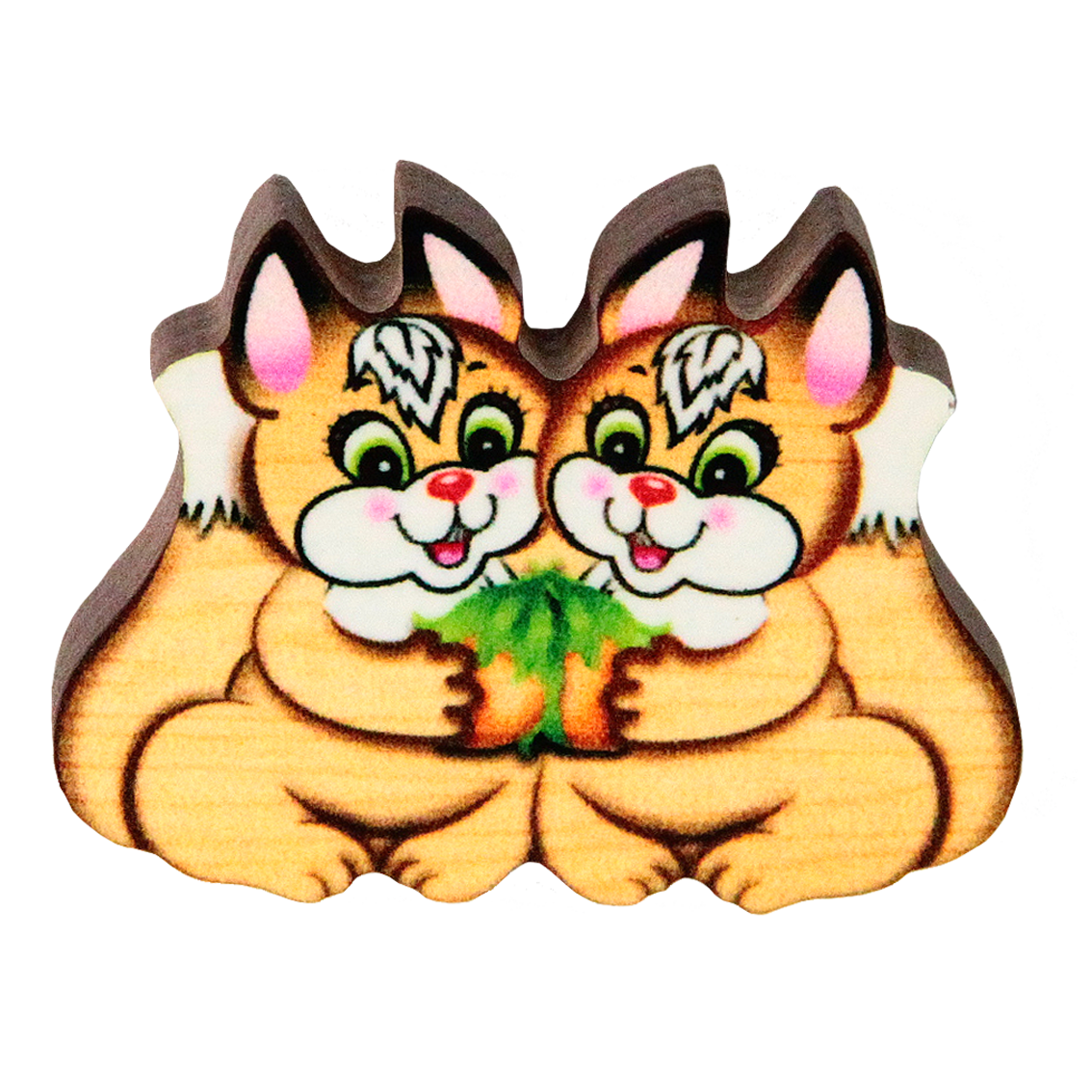 Деревянный магнит «Близнецы»