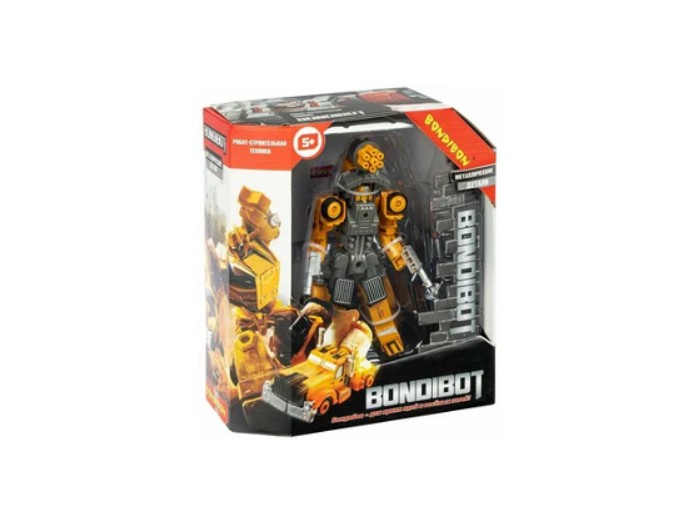 Трансформер с металлическими деталями "Bondibot 2в1. Робот - бетономешалка", бренд Bondibon