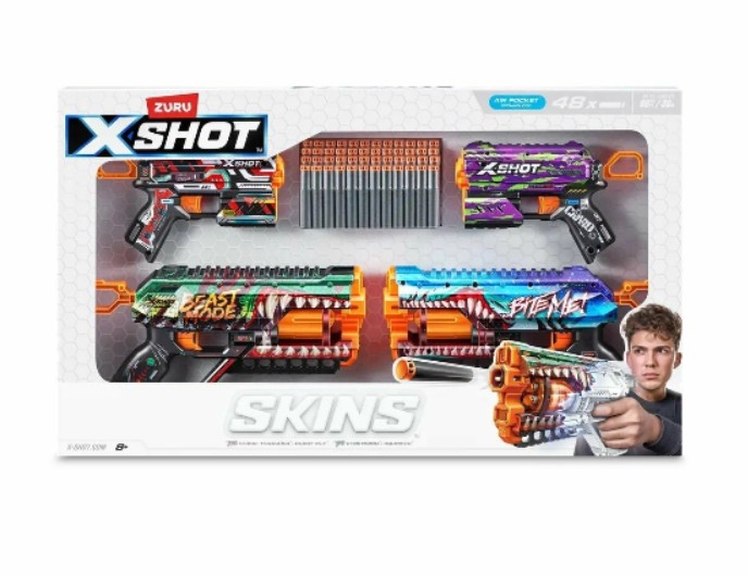 Набор бластеров X-SHOT Skins, бренд Zuru