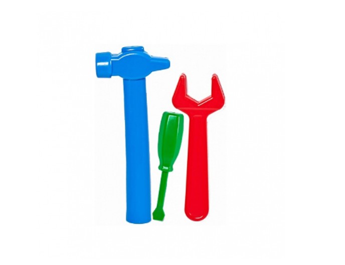 Игровой набор инструментов пластиковый «МолотОК», 3 предмета, серия «ТеремОк», ТМ «Класата»