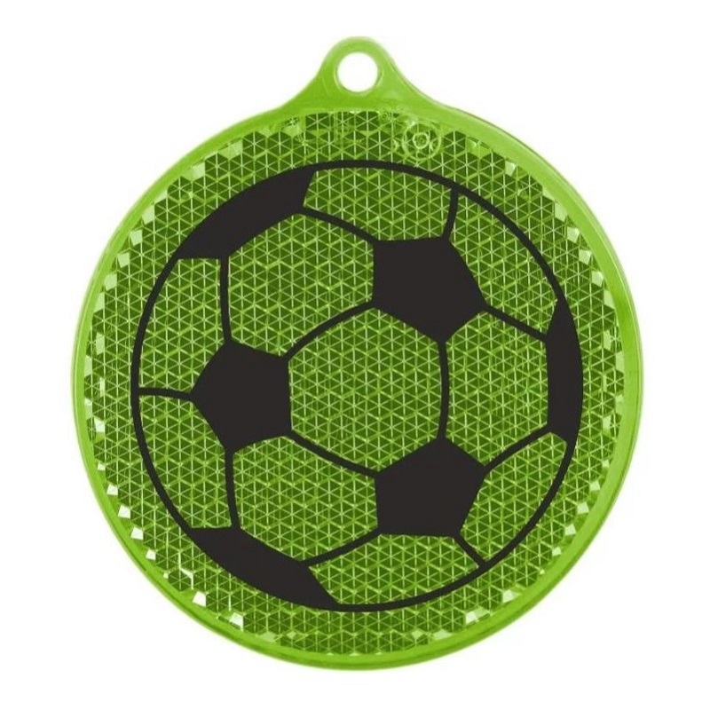 Светоотражатель пешеходный призматический «Мяч» зелёный, Мамасвет