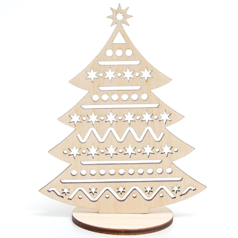 Ёлка настольная №5 для росписи, Сибирские игрушки