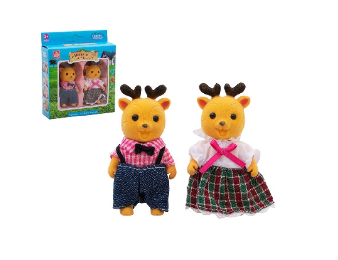 Игровой набор фигурок «Семья оленей», бренд Happy Family