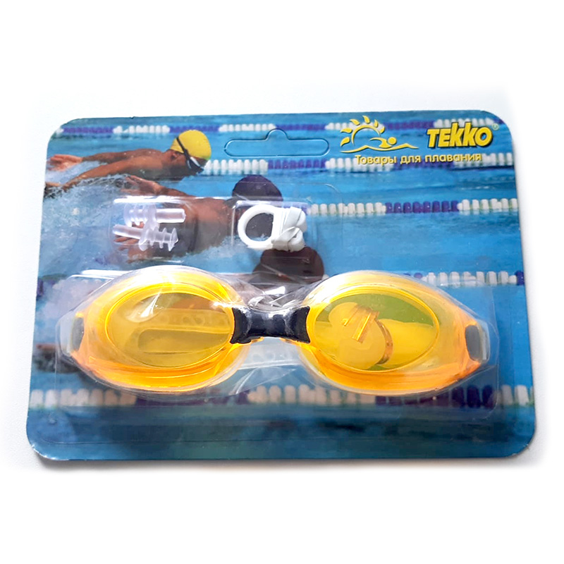 Очки для плавания с зажимом