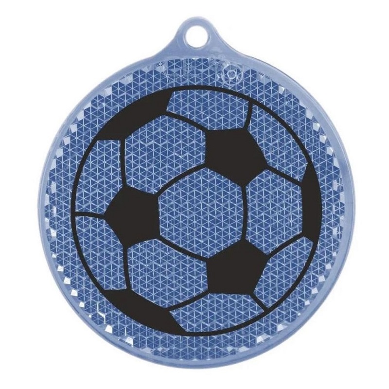 Светоотражатель пешеходный призматический «Мяч» синий, Мамасвет