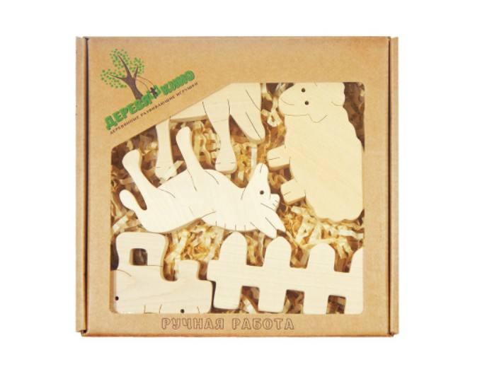 Набор деревянных фигурок «Ферма», бренд Tree Tone