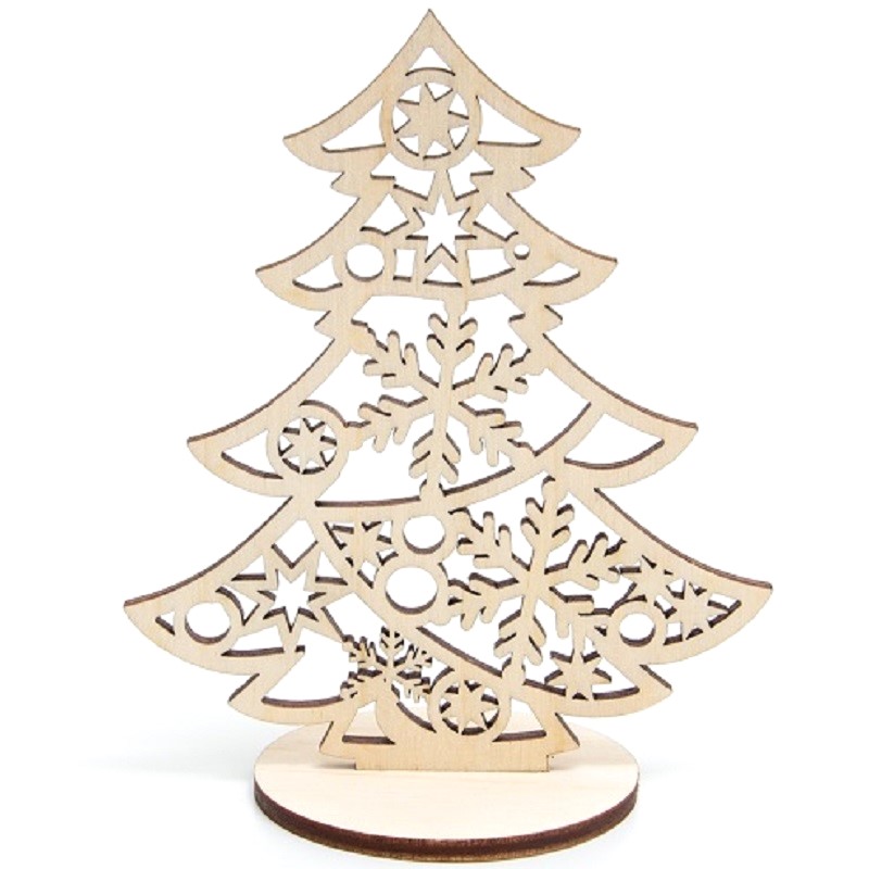 Ёлка настольная №4 для росписи, Сибирские игрушки