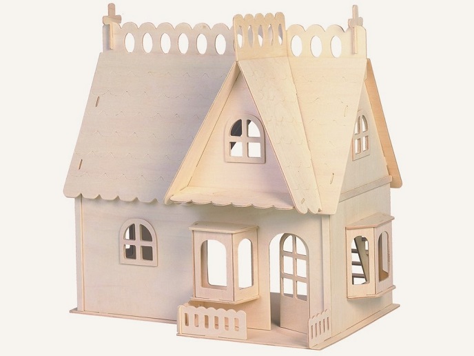 Кукольный деревянный дом