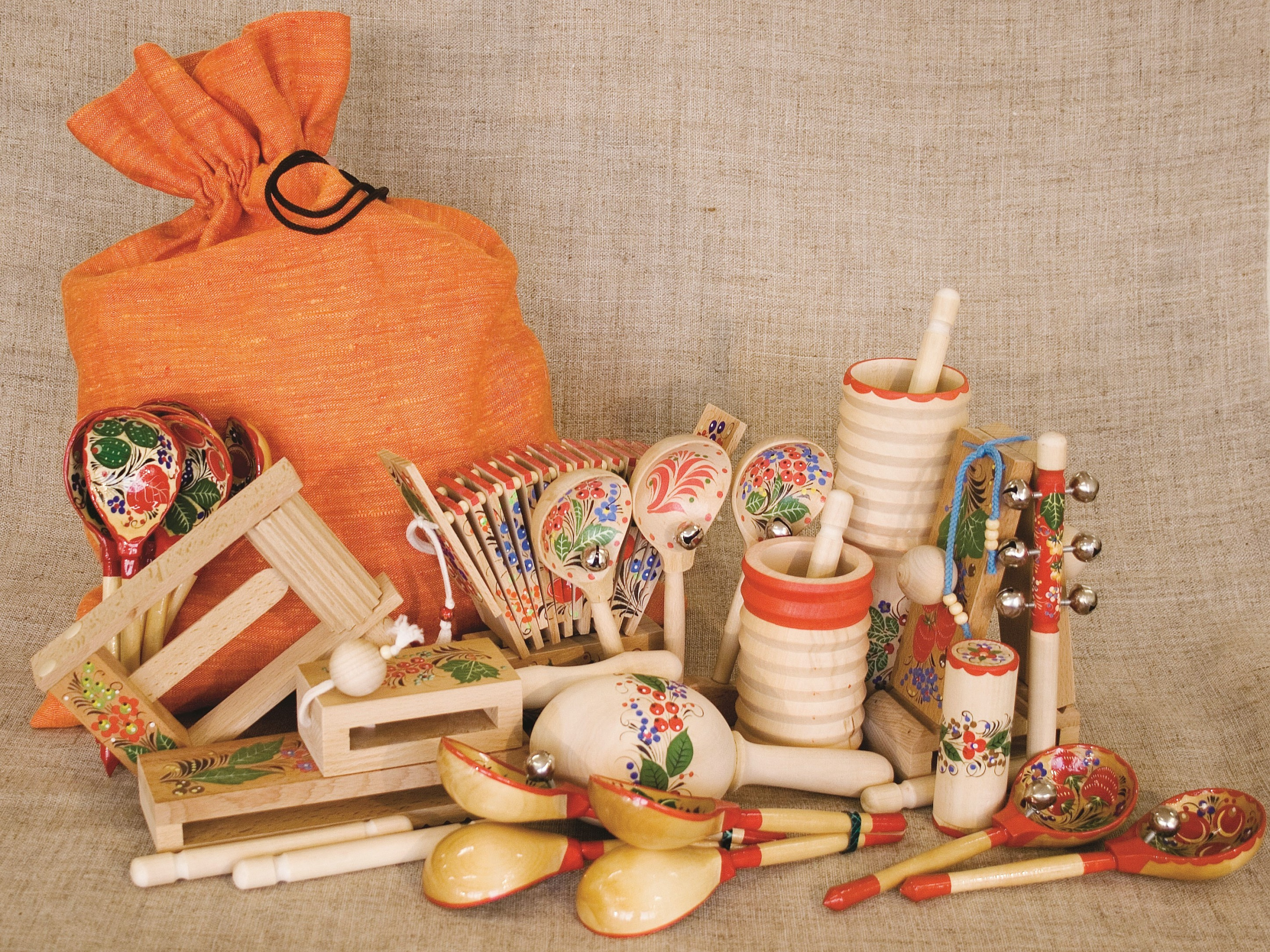 Богородские игрушки, деревянные резные, купить в Москве