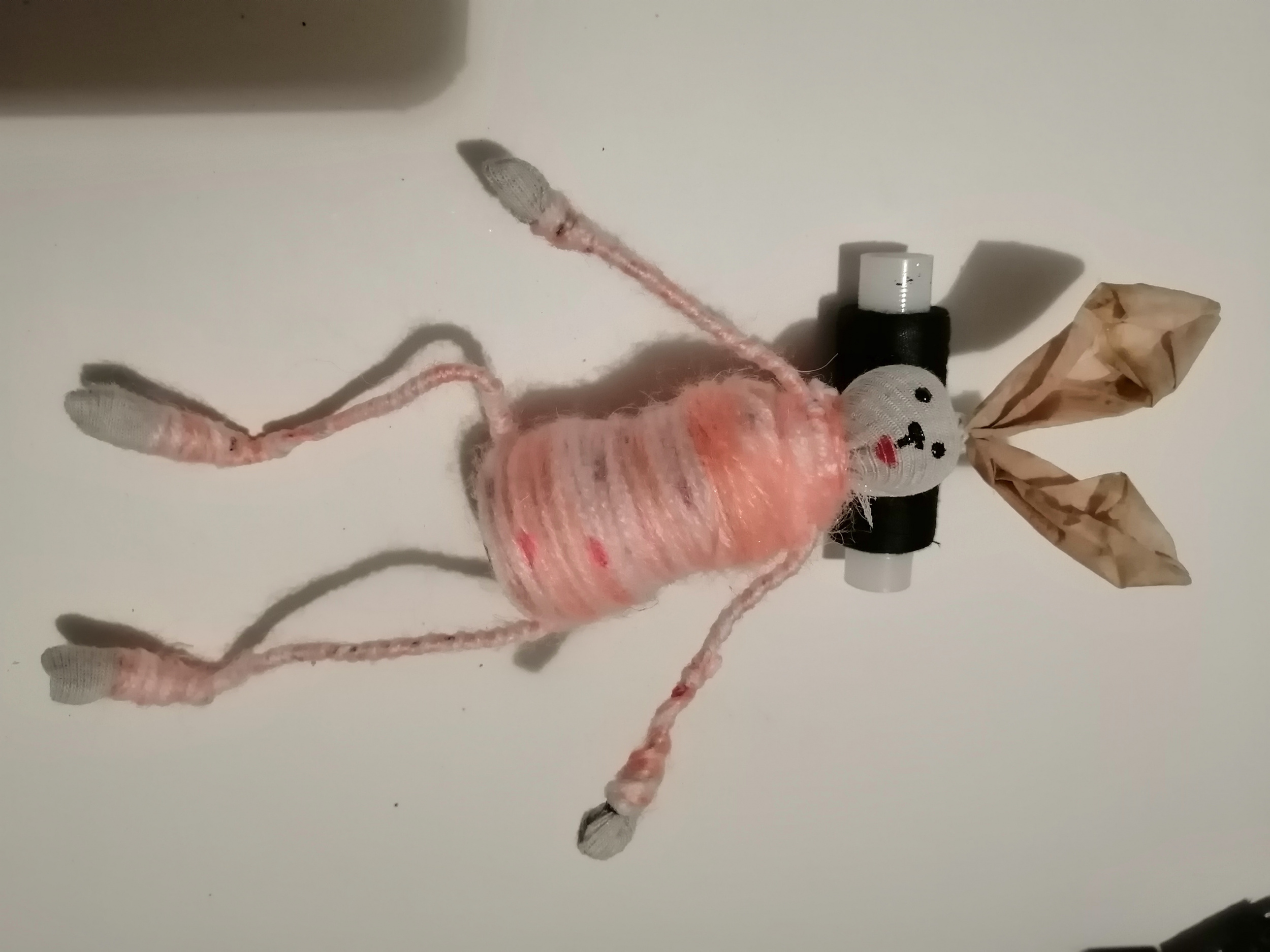 Изготовление куклы-зайки - этап 12