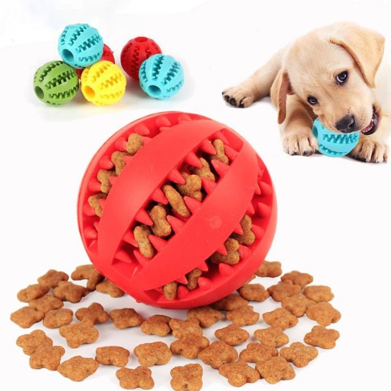 4 Мягкие игрушки для собак, забавный интерактивный эластичный мяч, жевательная игрушка для собак, мяч для чистки зубов, еда, сверхпрочный резиновый мяч для собак.jpg