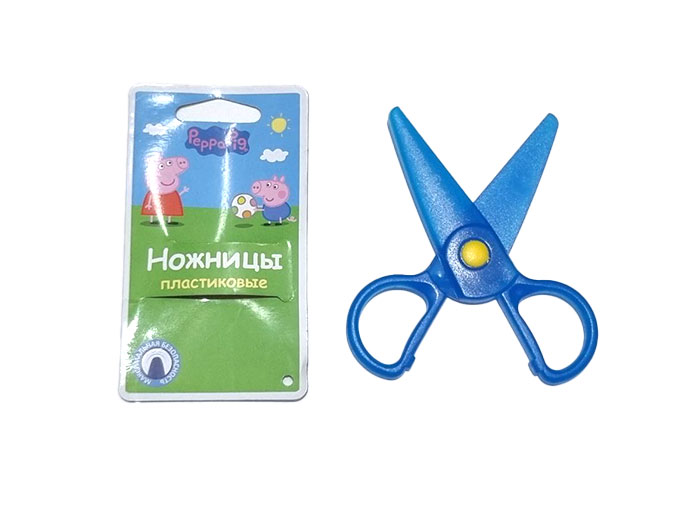 Ножницы детские пластиковые, общий вид