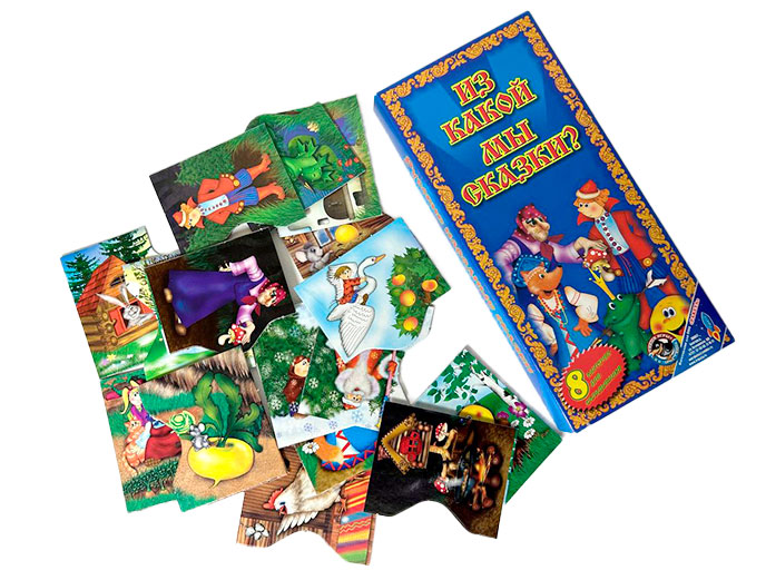 Развивающая настольная игра «Из какой мы сказки», комплектация