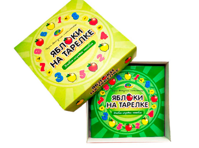 Учебно-игровое пособие «Яблоки на тарелке», общий вид Учебно-игровое пособие «Яблоки на тарелке», общий вид