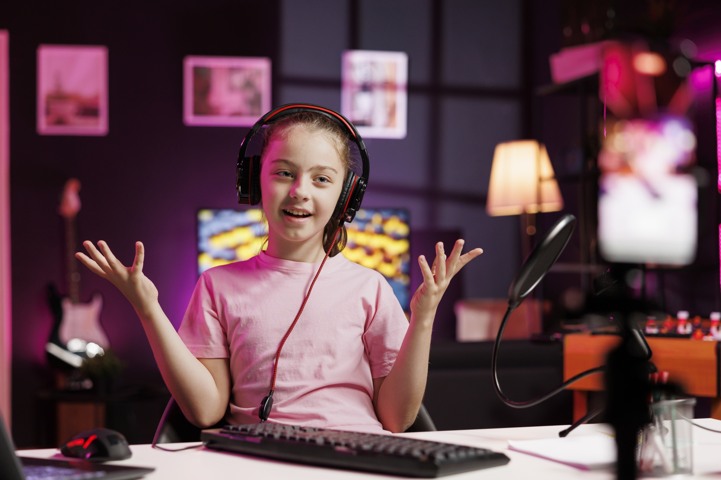 3 kid-content-creator-filming-himself-listening-new-album-from-favorite-artist-reviewing-music.jpg