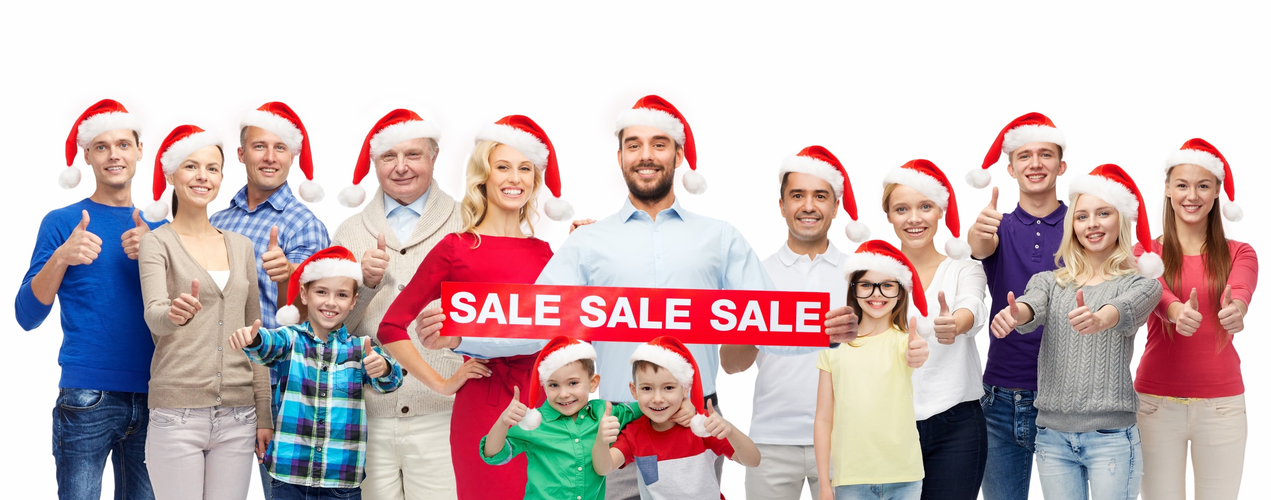 1 soping-rozdestvo-i-prazdniki-koncepcia-gruppy-scastlivyh-ludei-v-slapah-santa-s-znakom-prodazi-pokazyvausim-bol-sie-pal-cy-vverh.jpg