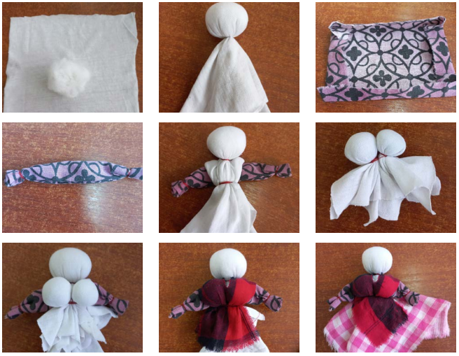 мастер-класс по созданию народных кукол-оберегов из ткани