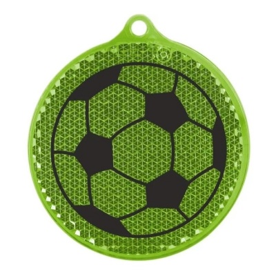 Светоотражатель пешеходный призматический «Мяч» зелёный, Мамасвет