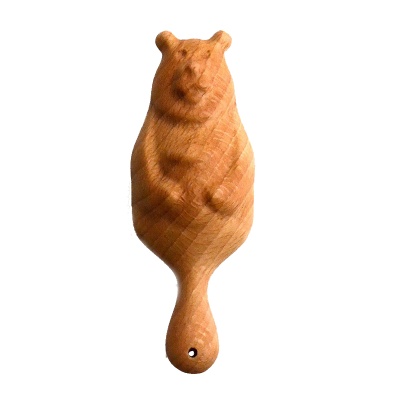 Деревянная погремушка-грызунок «Мишаня», Царицынская игрушка