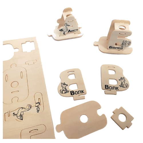 Набор для сборки букв из дерева «Алфавит-конструктор», Чудо-Дерево