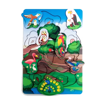 Вкладыш многоуровневый «Птицы», Сибирские игрушки