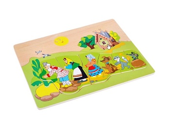 Деревянный пазл «Репка», серия «Рамки-вкладыши», ТМ «Чудо-Дерево»