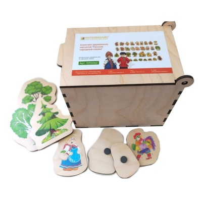 Комплект деревянных магнитов «Русские сказки», Интердизайн