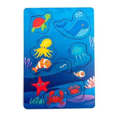 Вкладыш многоуровневый «Морские обитатели», Сибирские игрушки