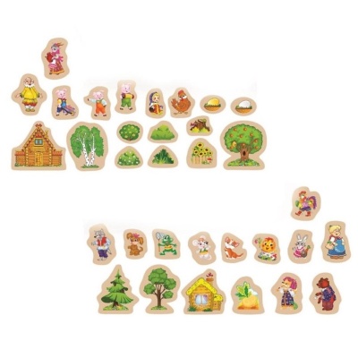 Комплект деревянных магнитов «Русские сказки», Интердизайн