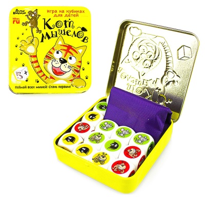 Игра настольная «Кот мышелов» в жестяной коробке, Десятое королевство