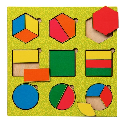 Рамки-вкладыши Никитина «Геометрические фигуры №2», Сибирские игрушки